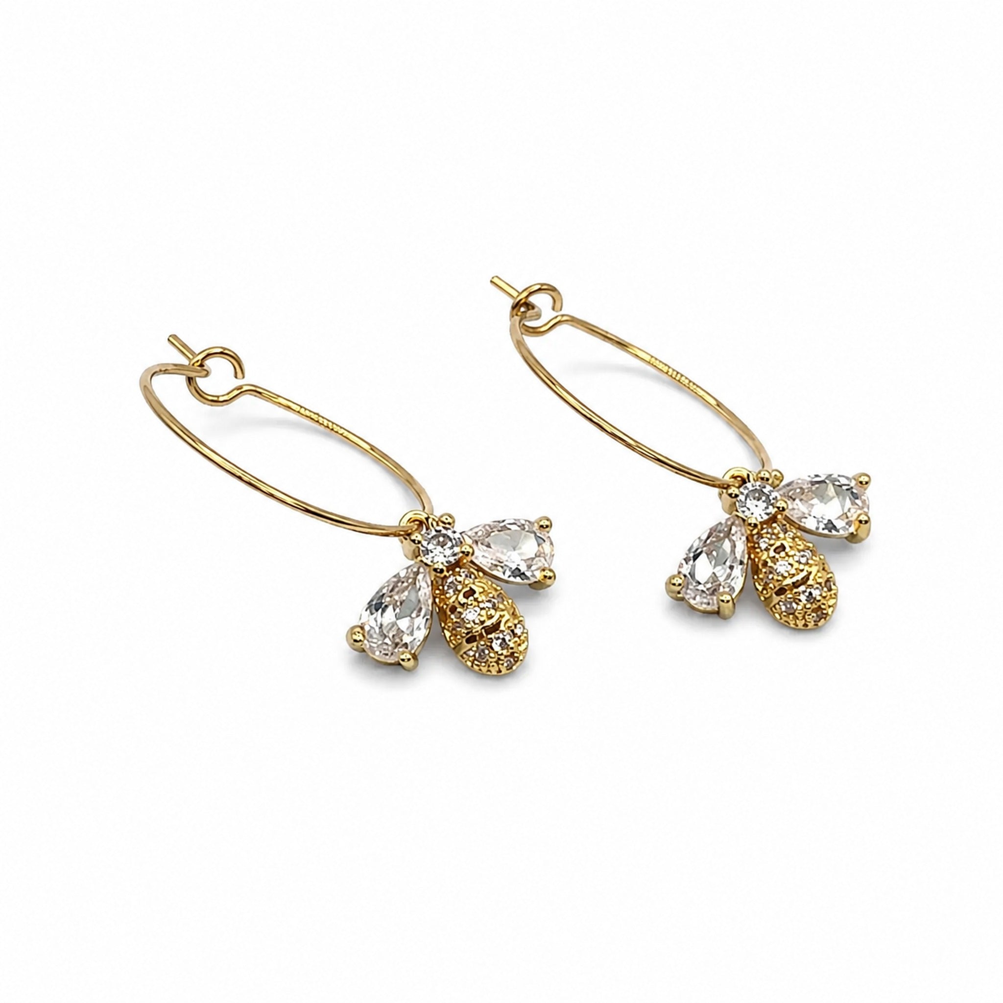 Boucles d'oreilles Abeille Divine