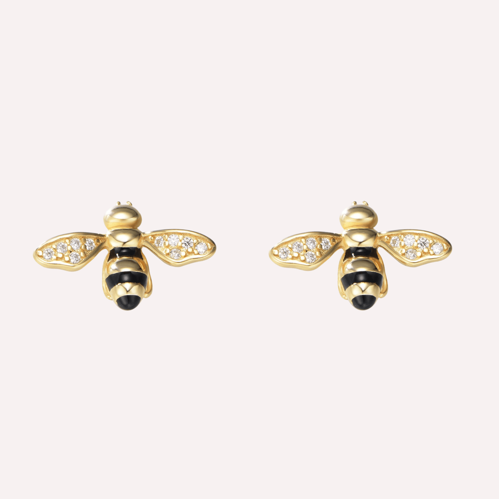 Boucles d'oreilles Abeille Divine - Bijoux Croix