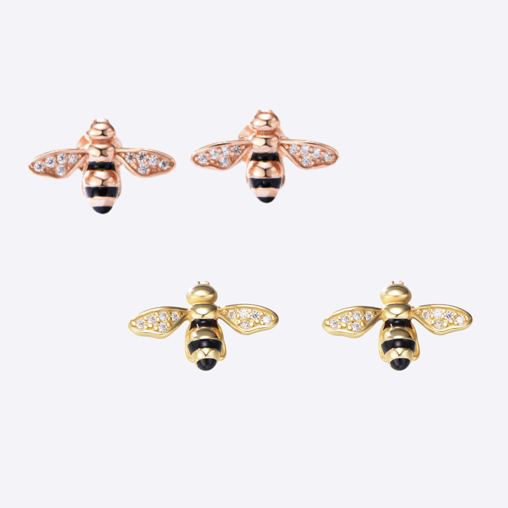 Boucles d'oreilles Abeille Divine - Bijoux Croix