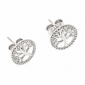 Boucles d’oreilles Arbre de Vie - Moissanite - Bijoux Croix