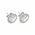 Boucles d’oreilles Arbre de Vie - Moissanite - Bijoux Croix