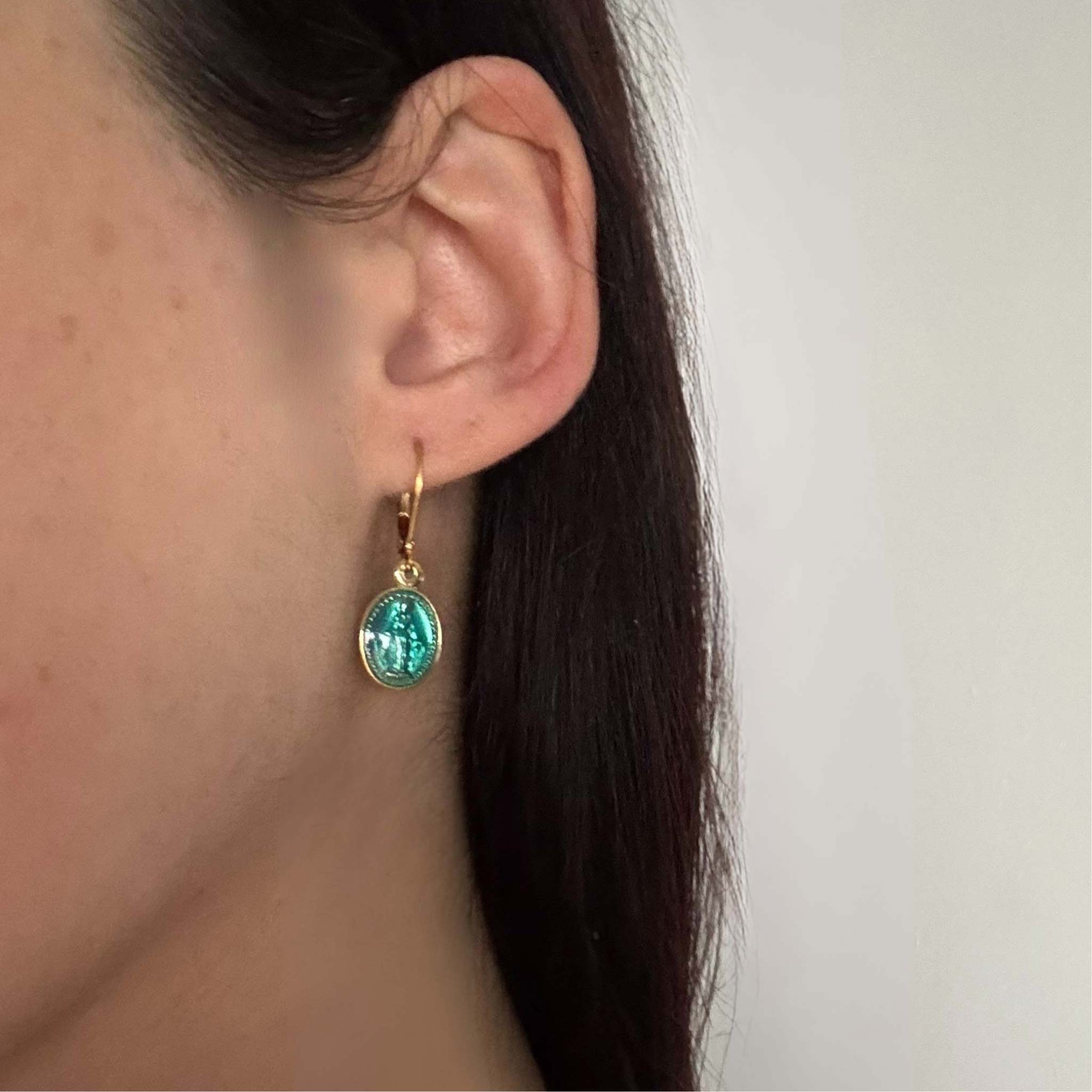 Boucles d’oreilles Bleu Marie - Bijoux Croix