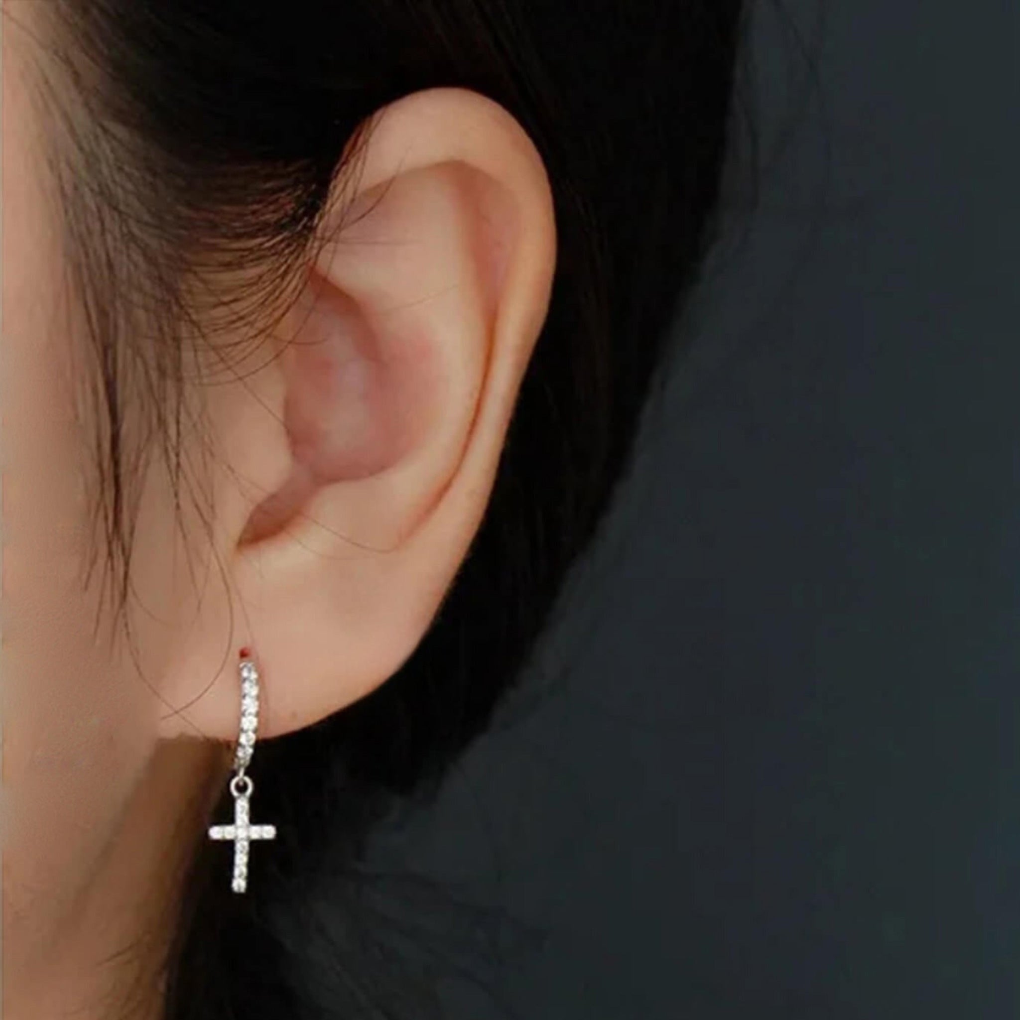Boucles d’oreilles Croix Noa - Bijoux Croix