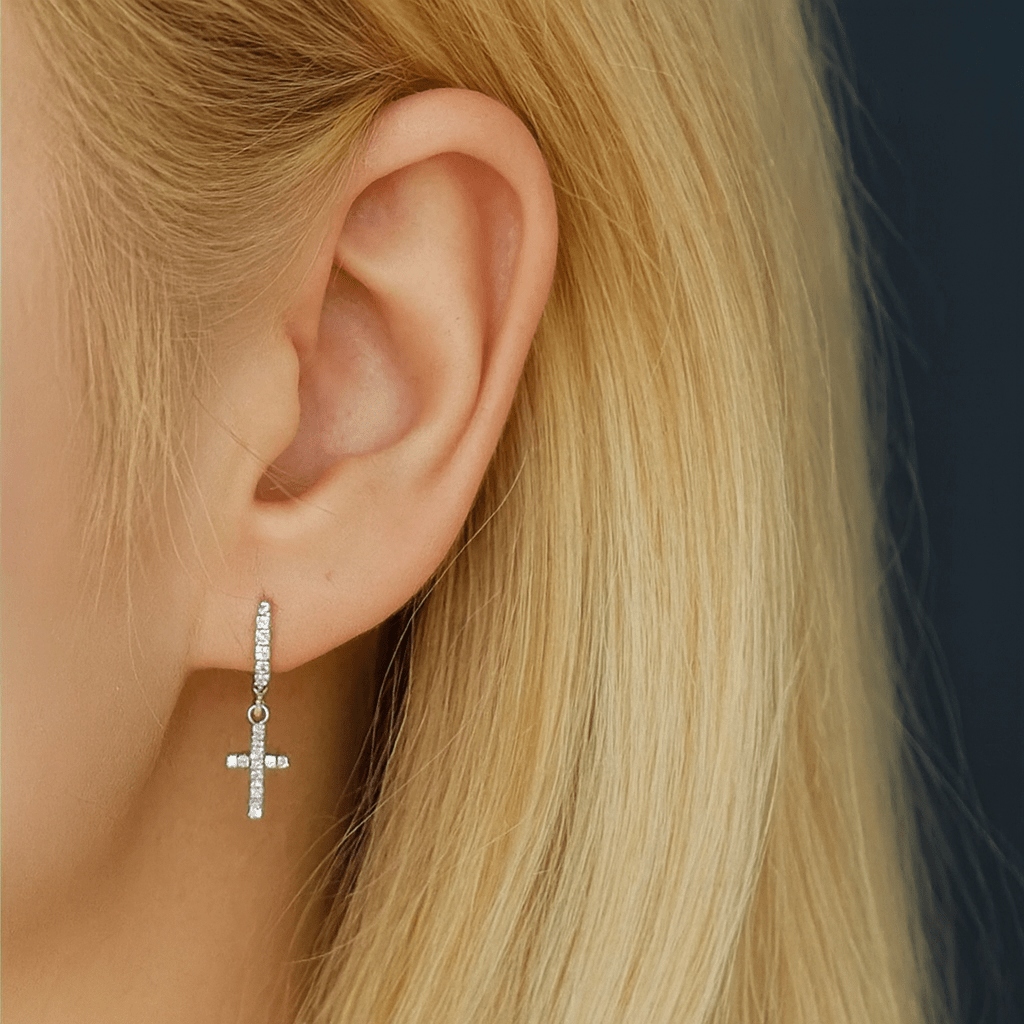 Boucles d’oreilles Croix Noa - Bijoux Croix