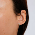Boucles d'oreilles croix Tunique de Joseph - Argent 925 Plaqué Or - Bijoux Croix