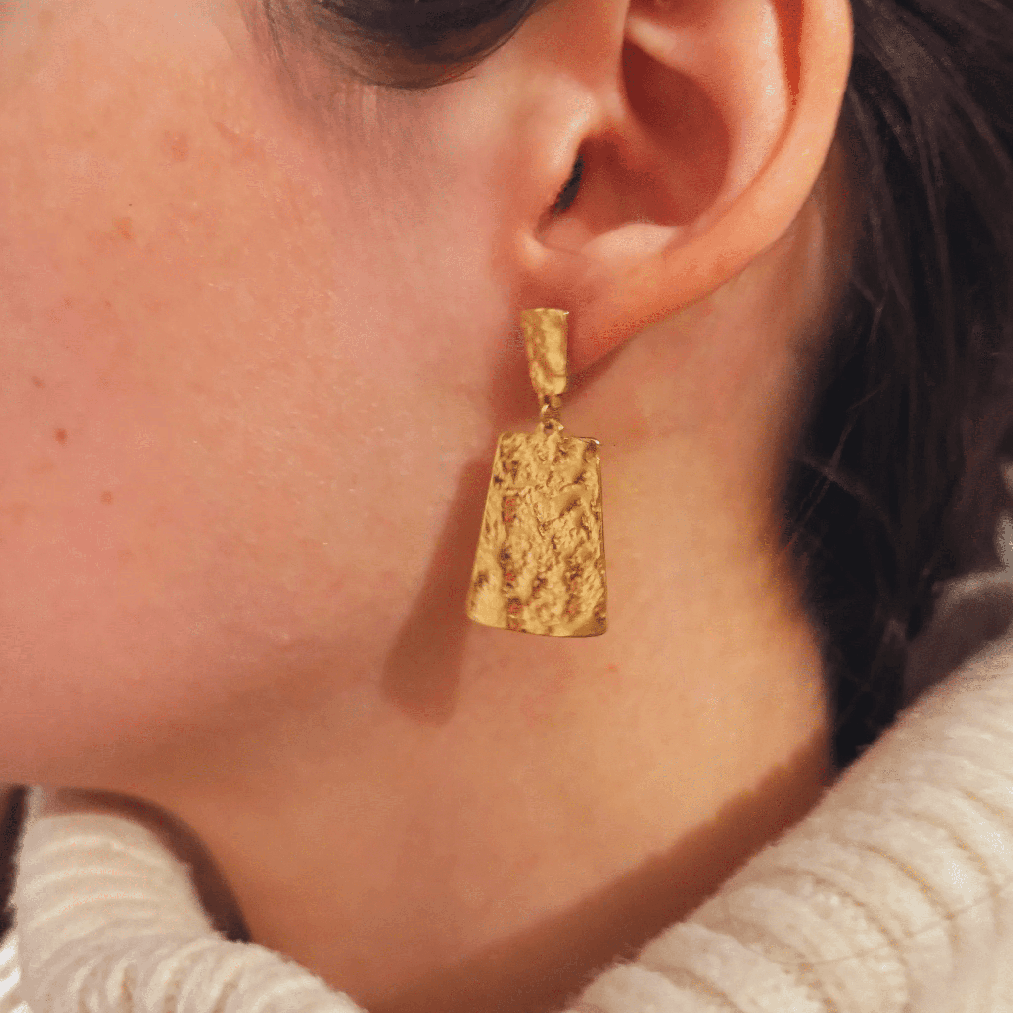 Boucles d'oreilles Éprouvées - Acier Inoxydable - Bijoux Croix