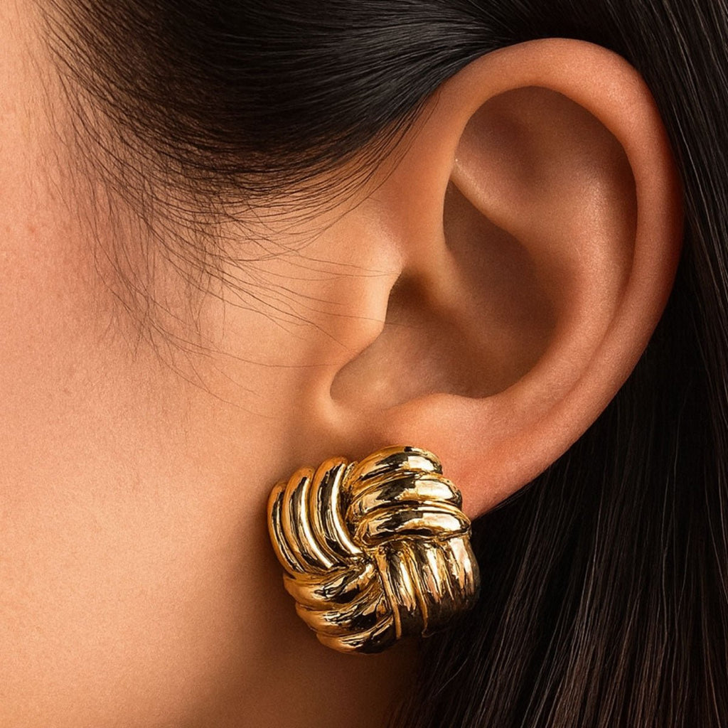 Boucles d'oreilles Lien - Acier Inoxydable - Bijoux Croix