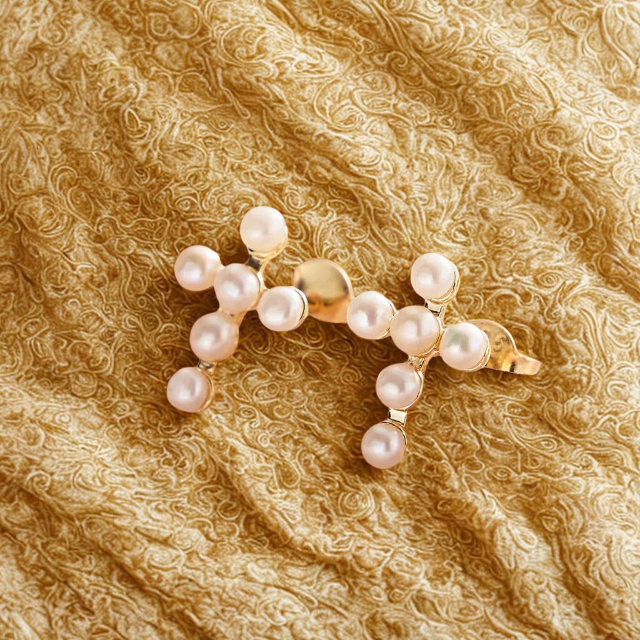 Boucles d’oreilles Perles de Grâce - Argent et Perles d'Eau Douce - Bijoux Croix