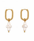 Boucles d’Oreilles Perles Keshi – Plaqué Or 18K - Bijoux Croix