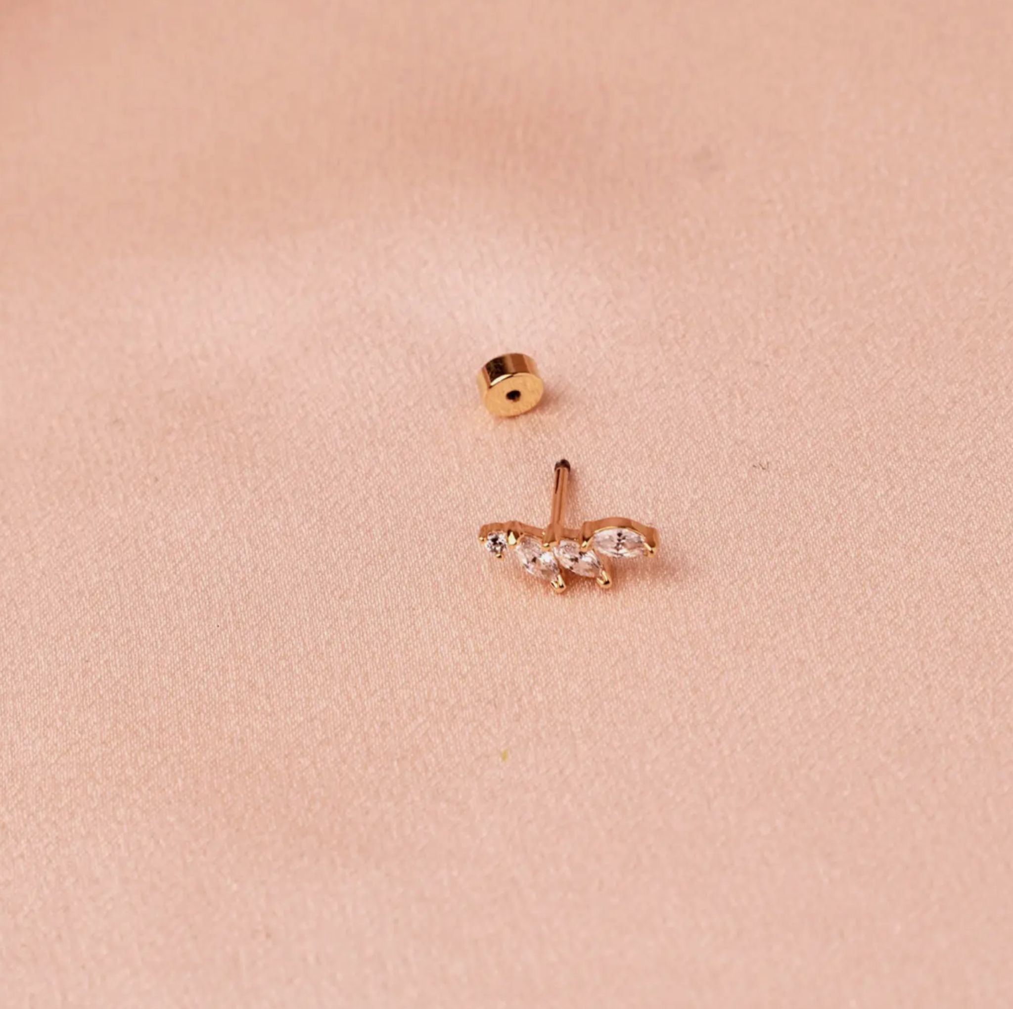 Boucles d’oreilles Rameau d’Olivier – Acier - Bijoux Croix