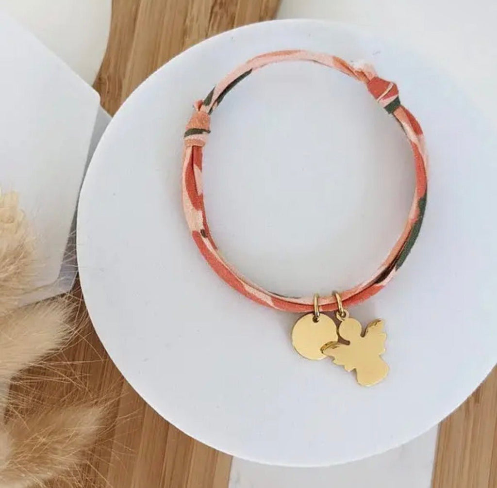 Bracelet Ange Liberty personnalisable - Bijoux Croix