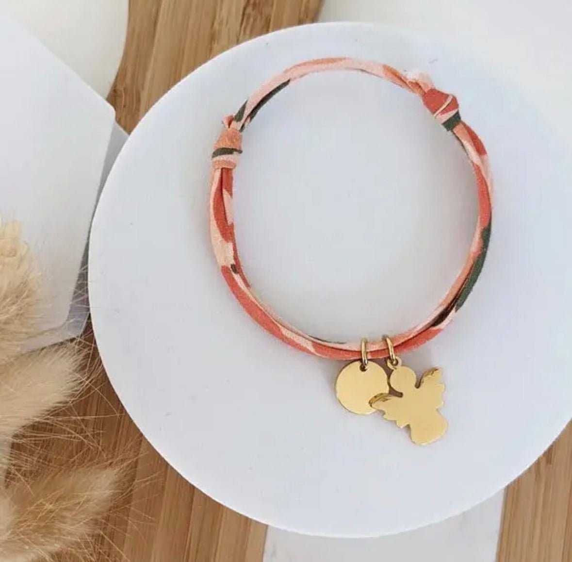 Bracelet Ange Liberty personnalisable - Bijoux Croix