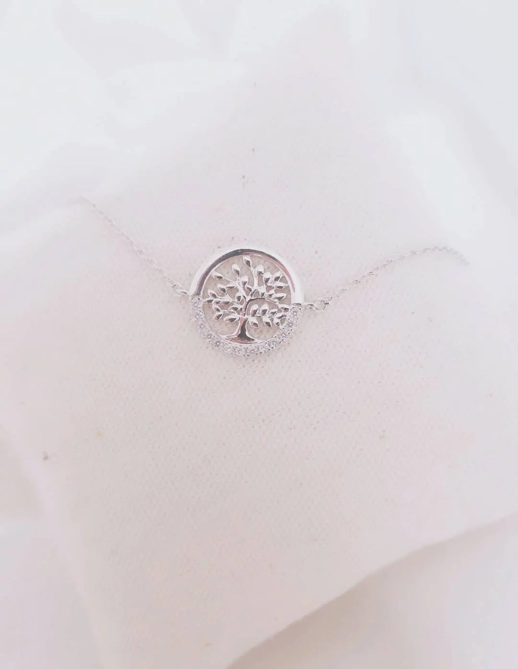 Bracelet arbre de vie en argent 925 rhodié