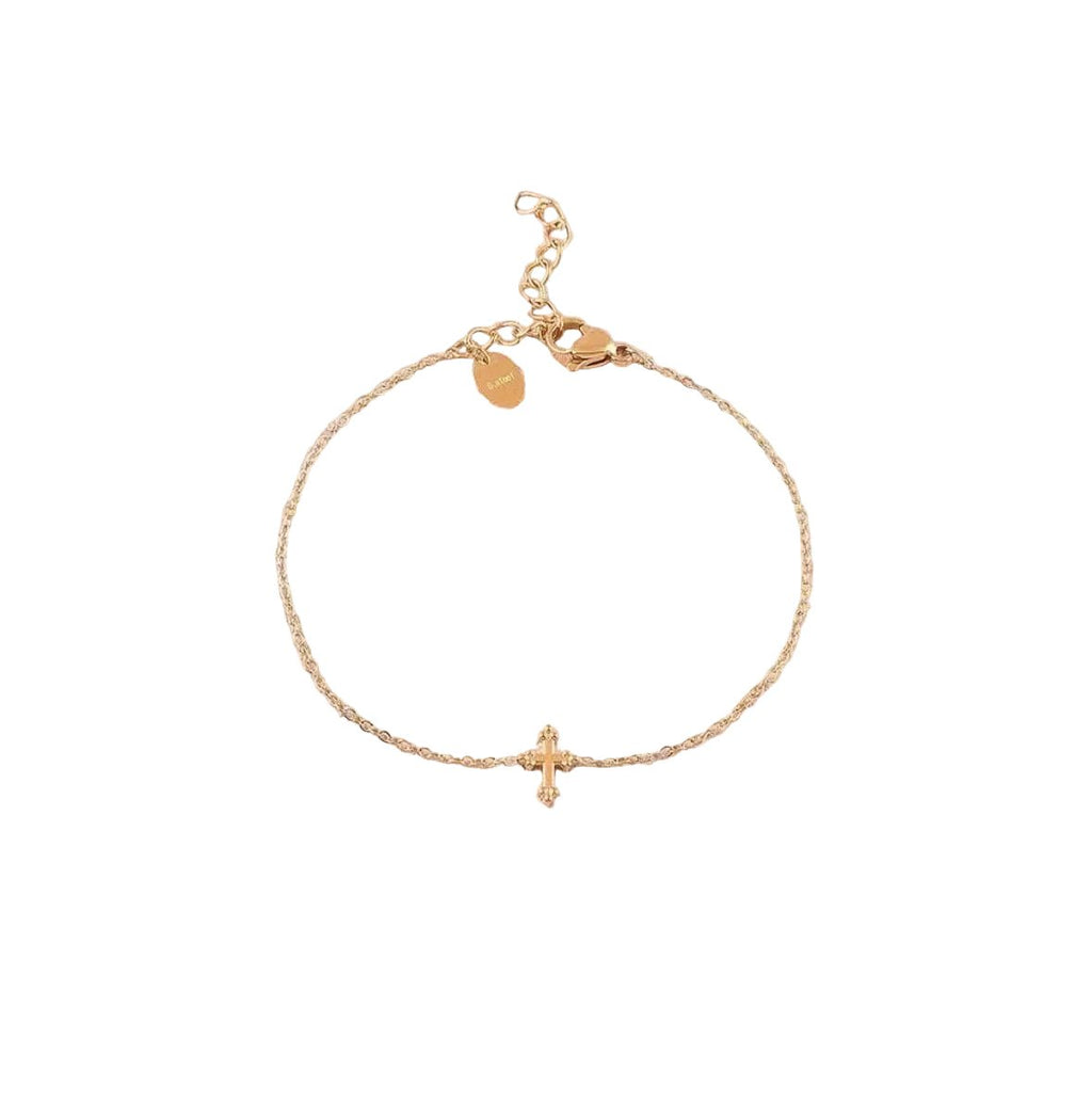 Bracelet croix Epuré Ezra Acier - Bijoux Croix