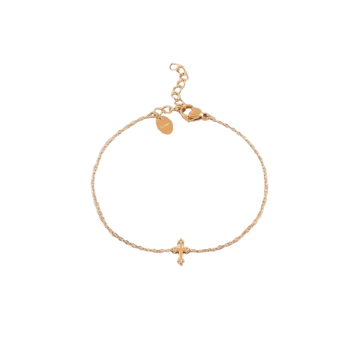 Bracelet croix Epuré Ezra Acier - Bijoux Croix
