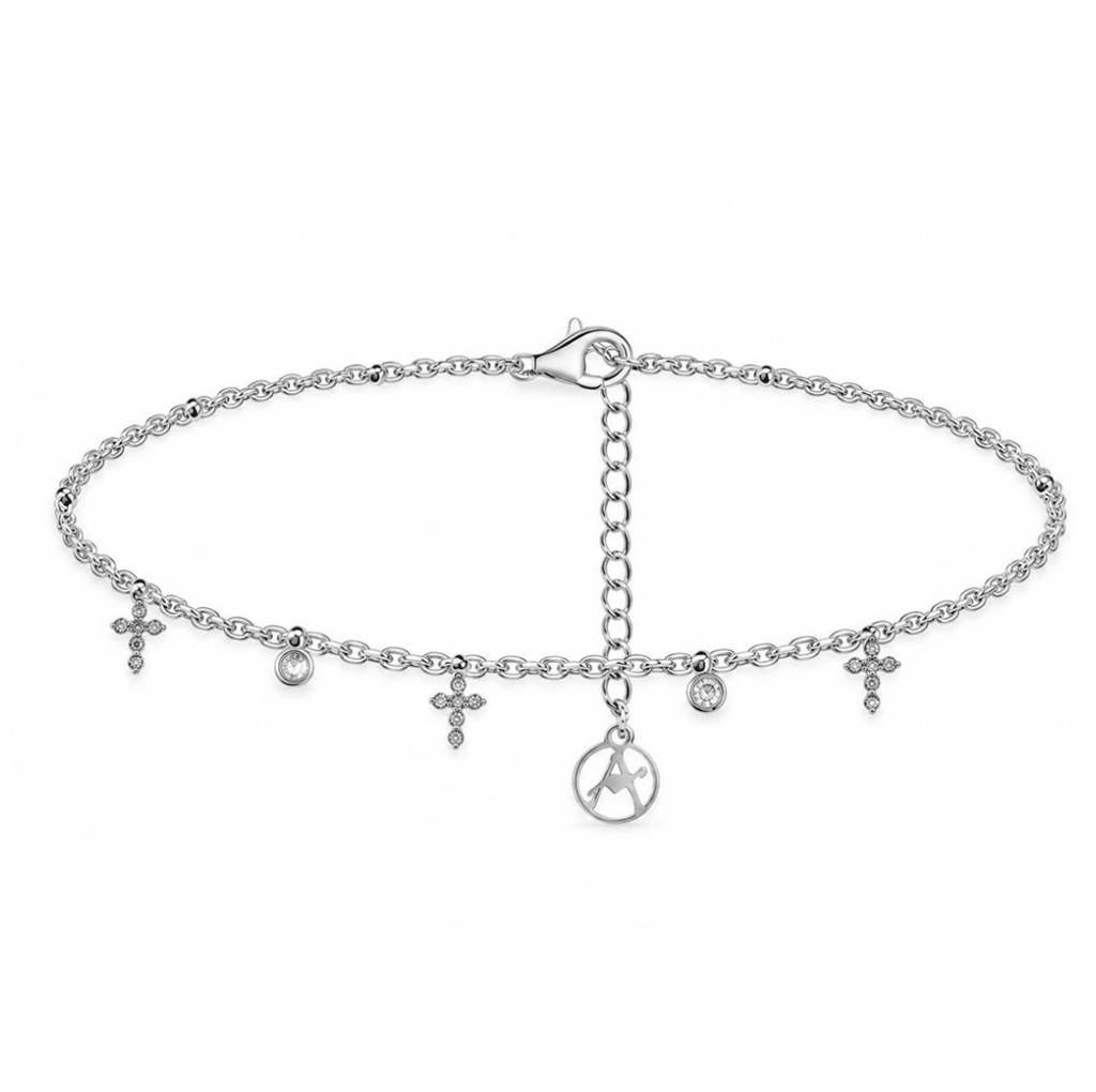 Bracelet Croix Multiple à Breloques - Bijoux Croix