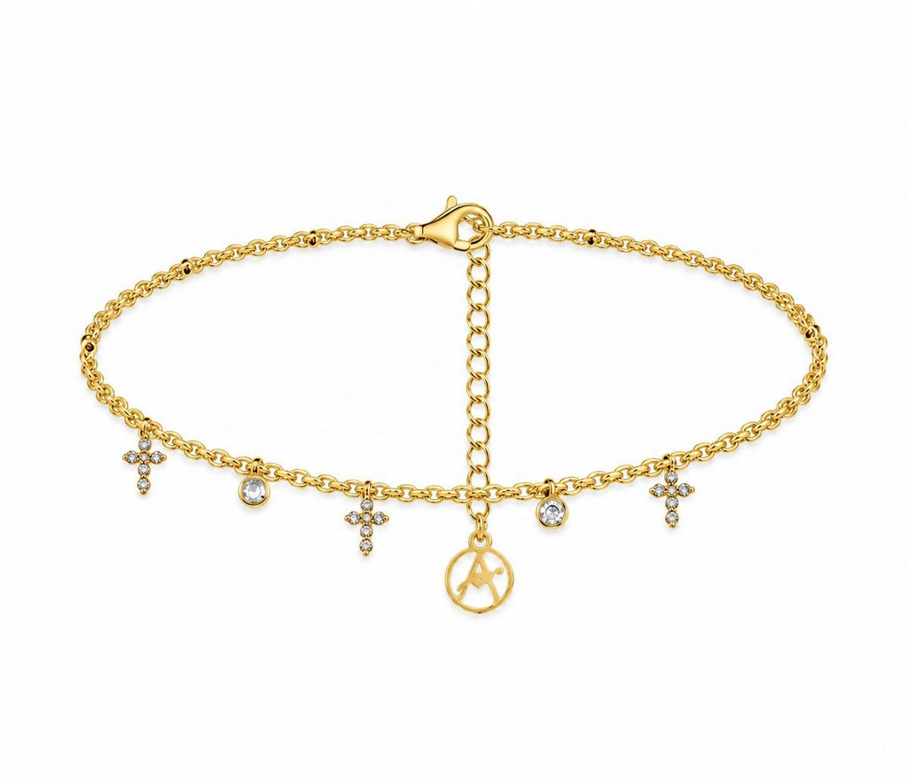 Bracelet Croix Multiples à Breloques - Bijoux Croix