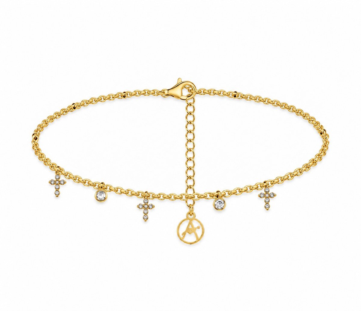 Bracelet Croix Multiples à Breloques - Bijoux Croix