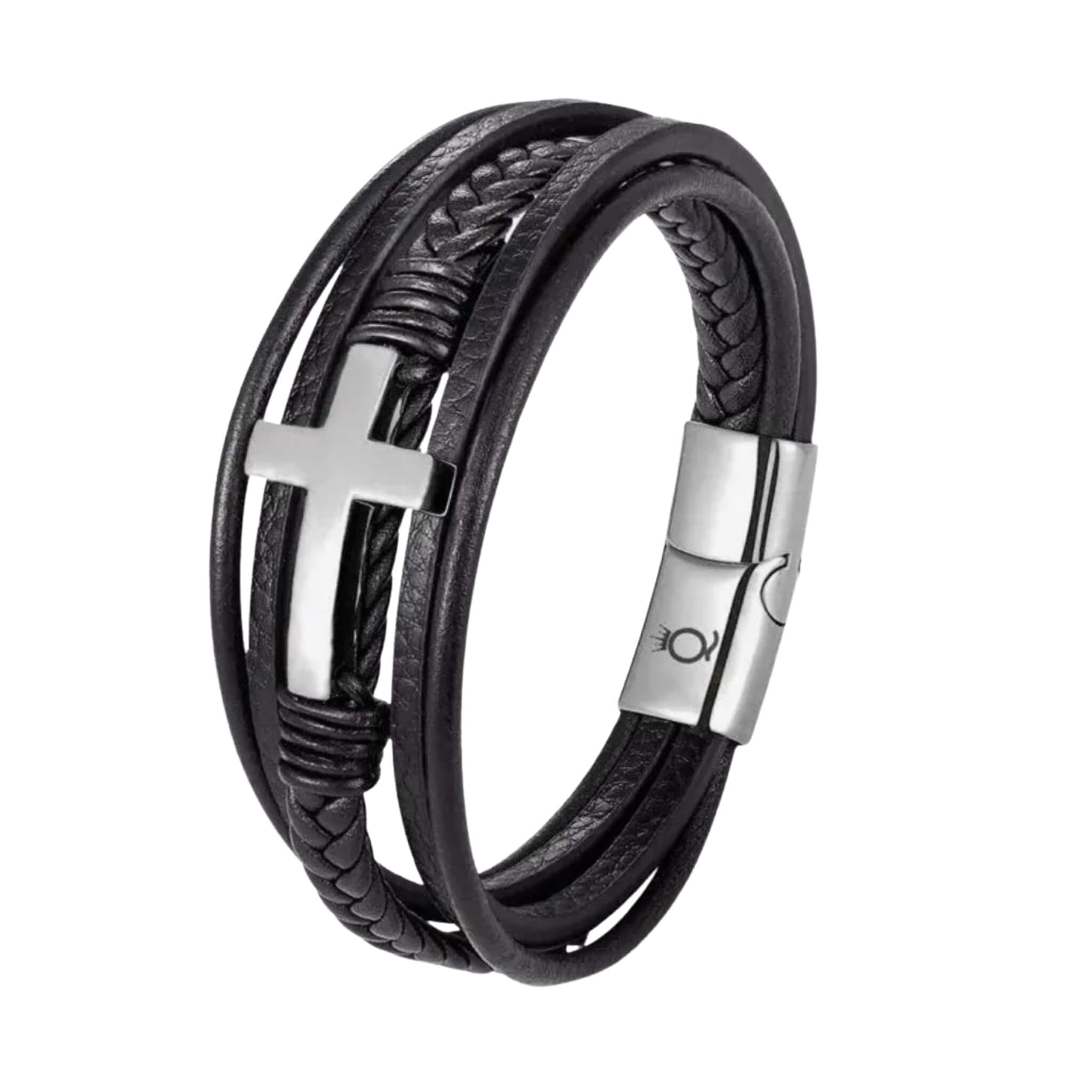 Bracelet David Cuir et Acier Inoxydable