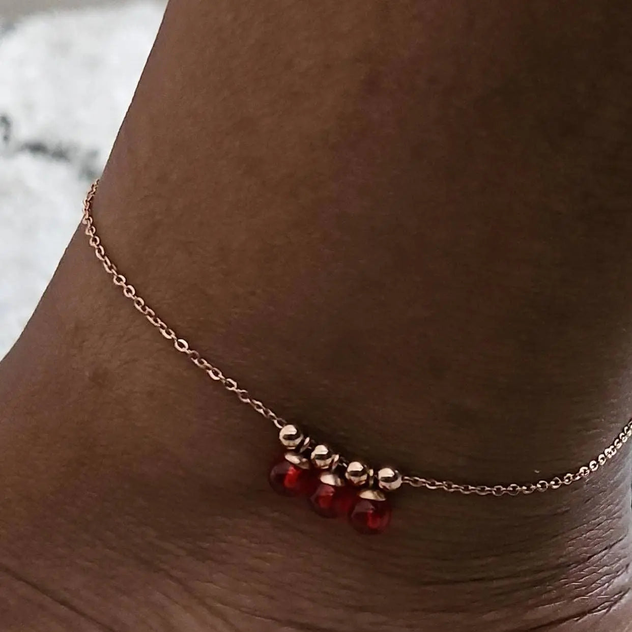 Bracelet de cheville Trinité - Acier inoxydable - Bijoux Croix