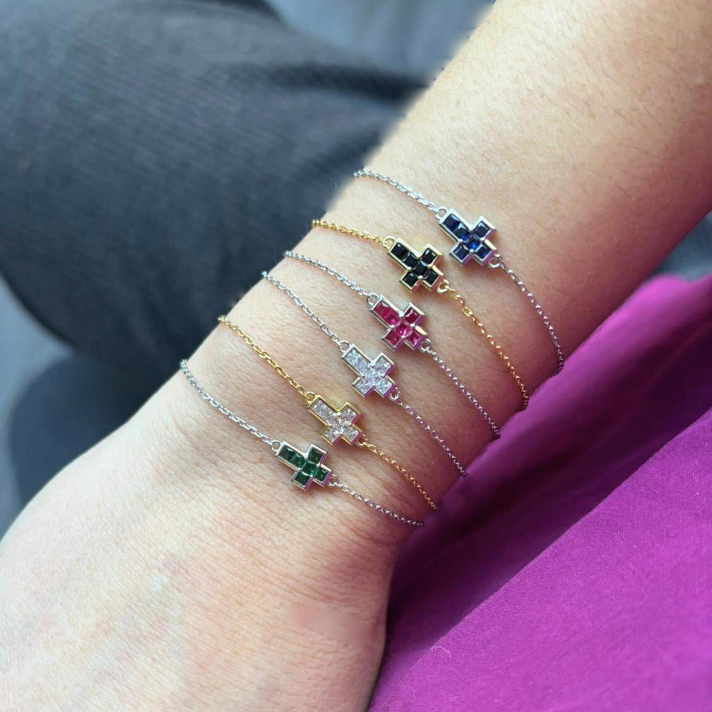 Bracelet Joël Croix coloré - Bijoux Croix