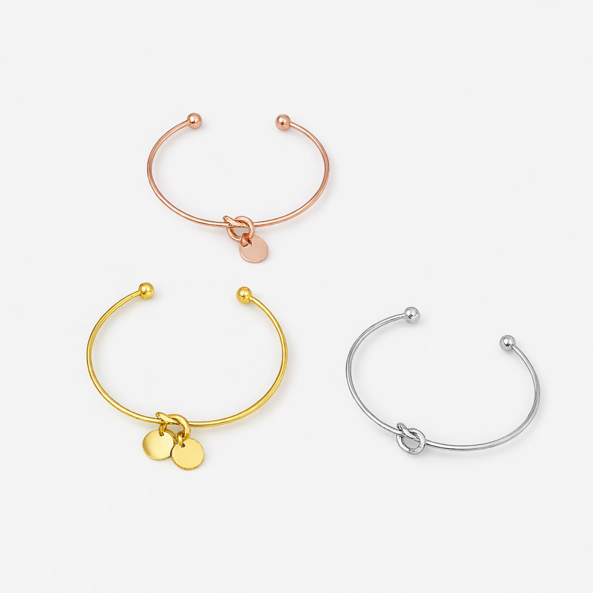 Bracelet jonc Cœur avec médaille à graver et croix en nacre - Bijoux Croix