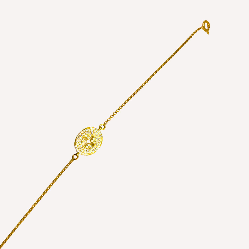 Bracelet Médaillon Croix Rébecca - Bijoux Croix