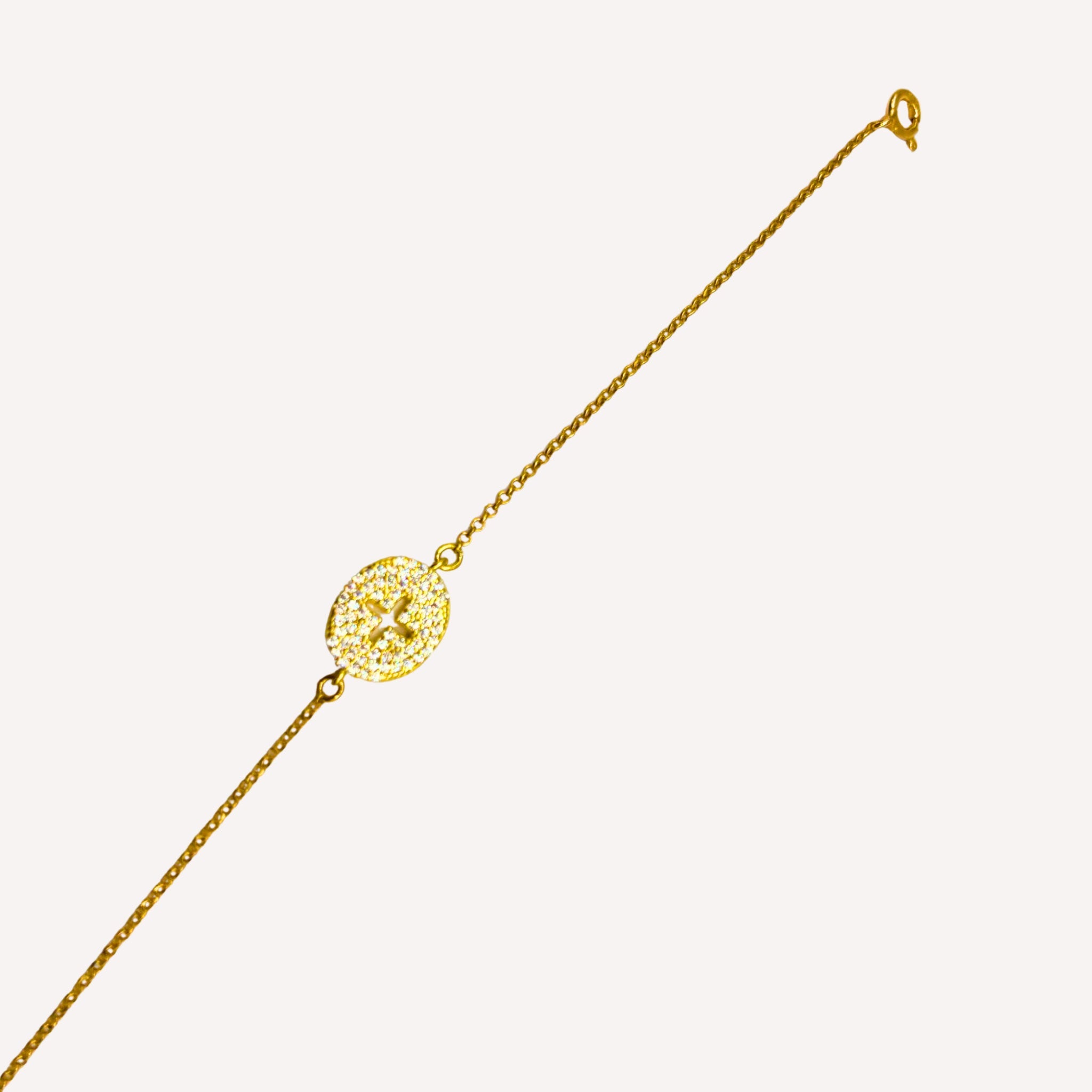 Bracelet Médaillon Croix Rébecca - Bijoux Croix