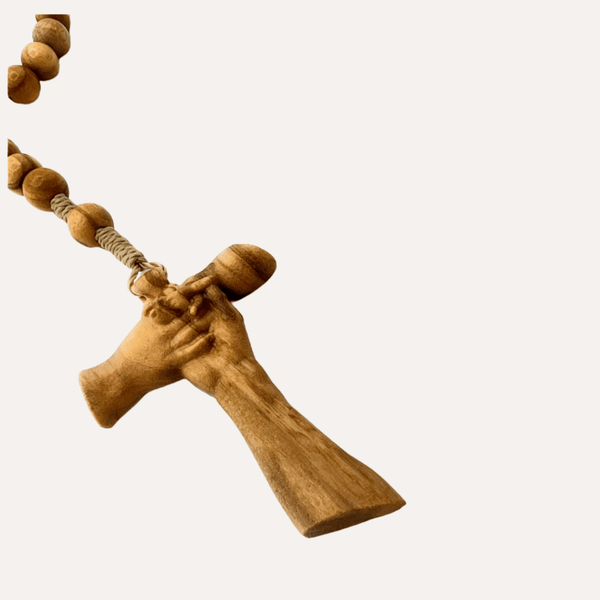 Chapelet de l’Amitié en bois d'olivier - Vue secondaire
