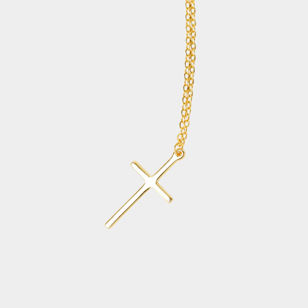 Collier Adonaï Argent - Argent 925 Plaqué Or 18K - Bijoux Croix