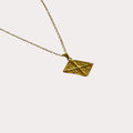 Collier Alexios – Konstantinato en losange plaqué or - Bijoux Croix