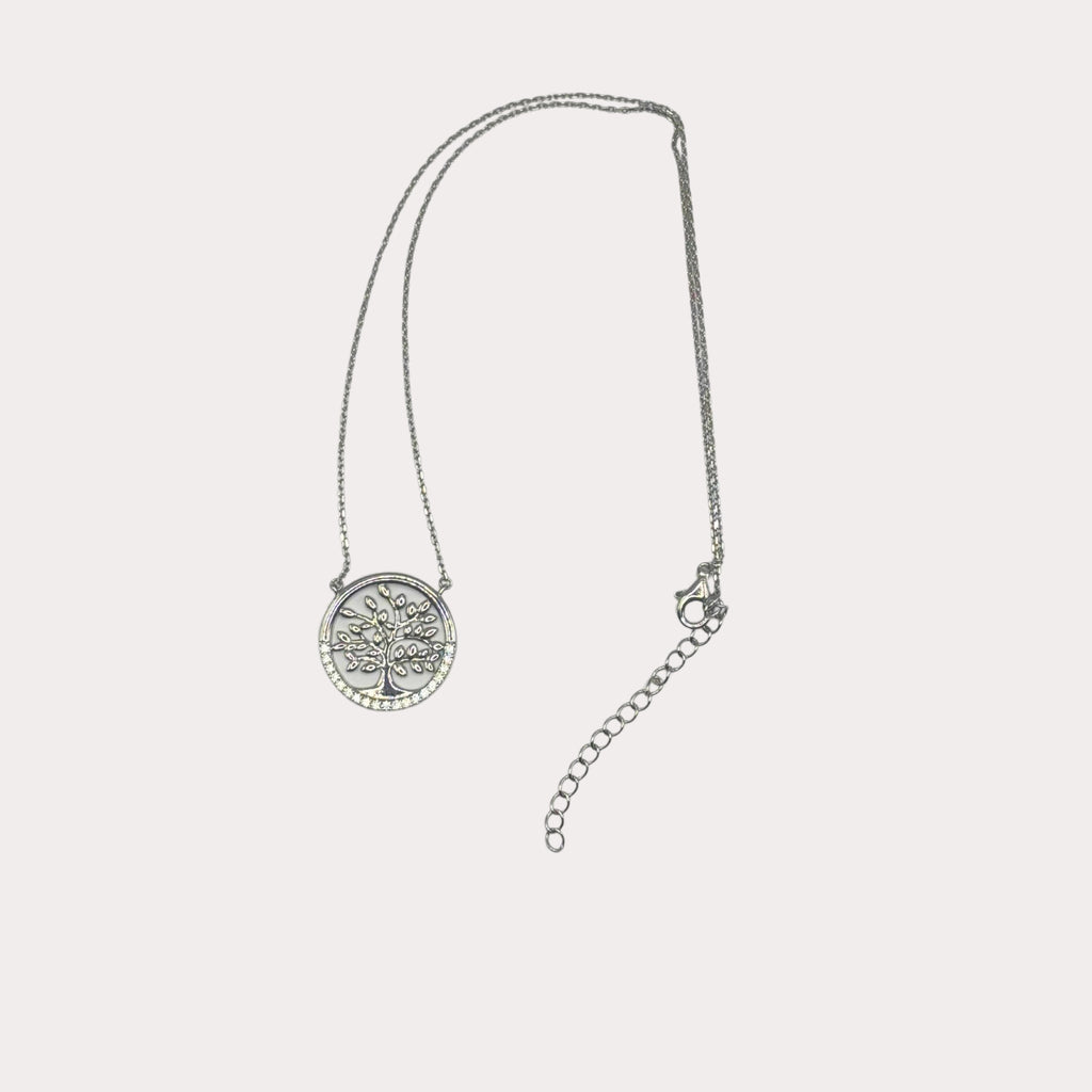 Collier Arbre de Vie Argent 925 Rhodié - Bijoux Croix