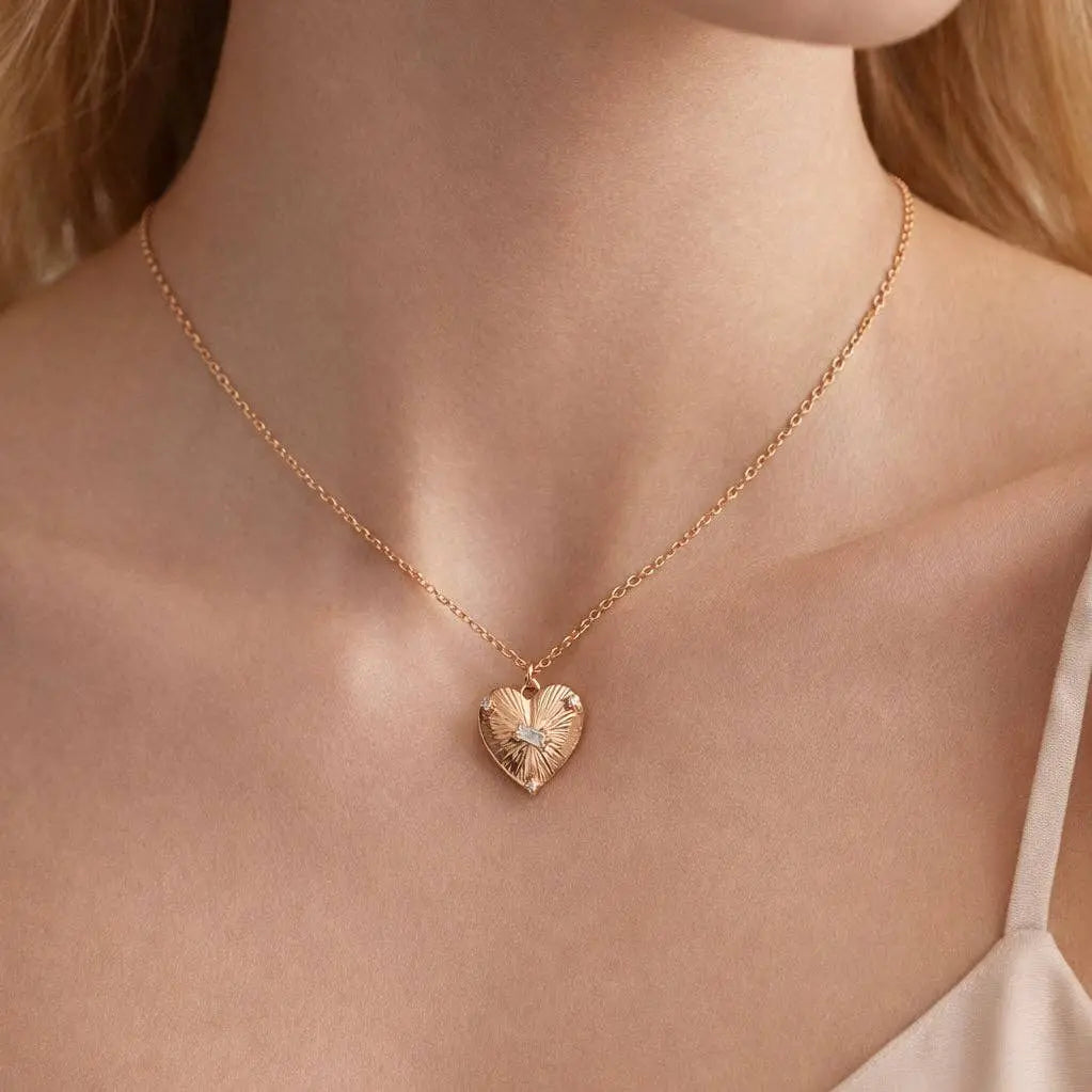 Collier cœur Ahava - Bijoux Croix