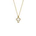 Collier Croix Blanche Minimaliste - Bijoux Croix