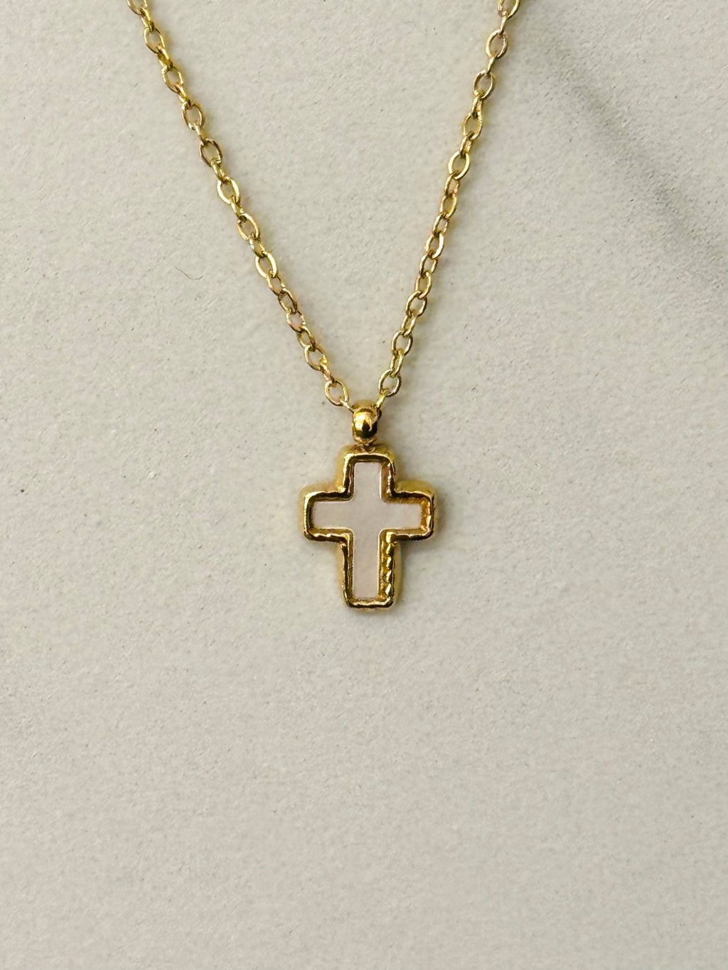 Collier Croix Blanche Minimaliste - Bijoux Croix