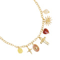 Collier Croix Breloques - Acier inoxydable - Bijoux Croix