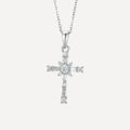 Collar cruz Chloé en Circones Lumineux - version plata