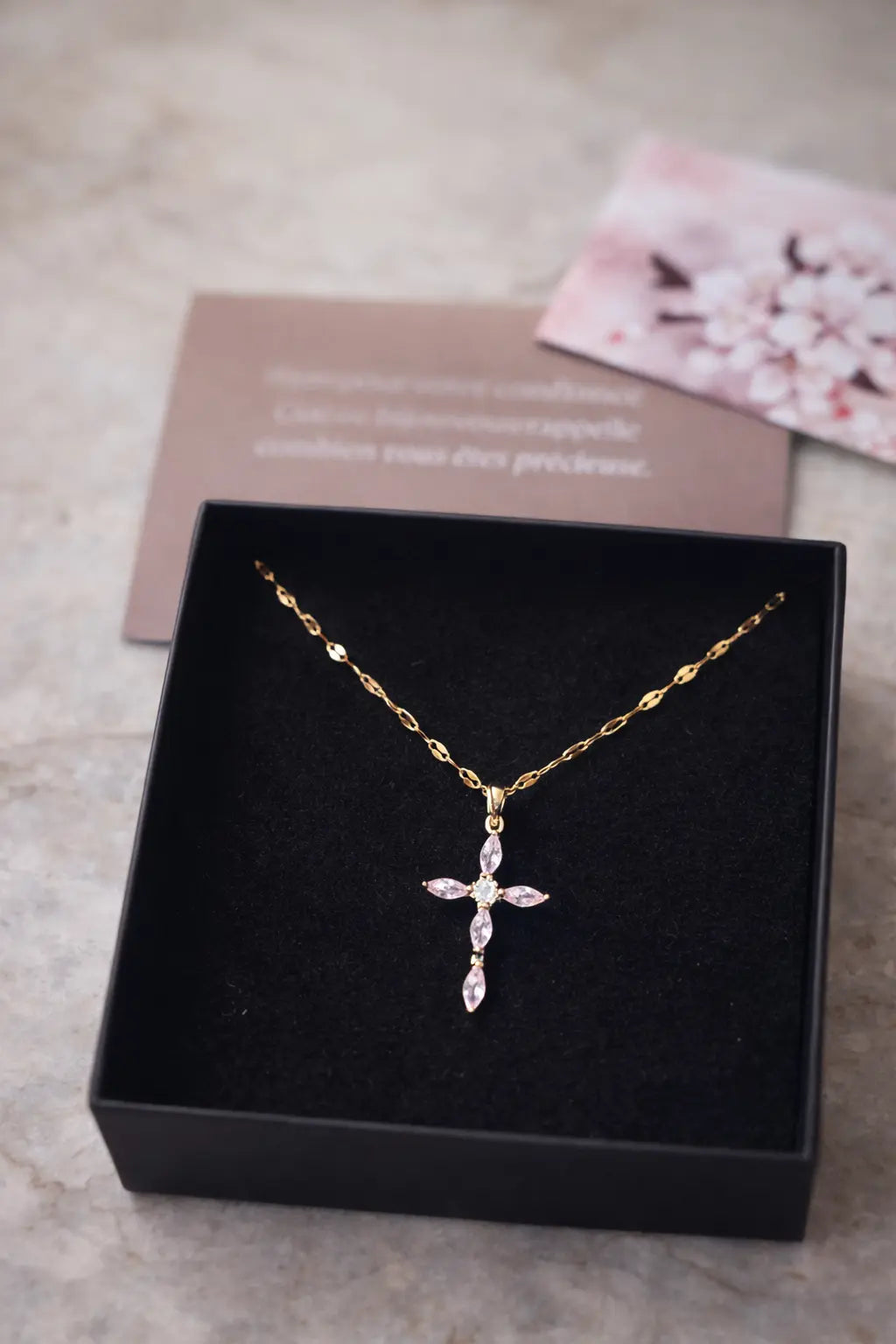 Collier Croix Eclat - Acier Inoxydable - Bijoux Croix