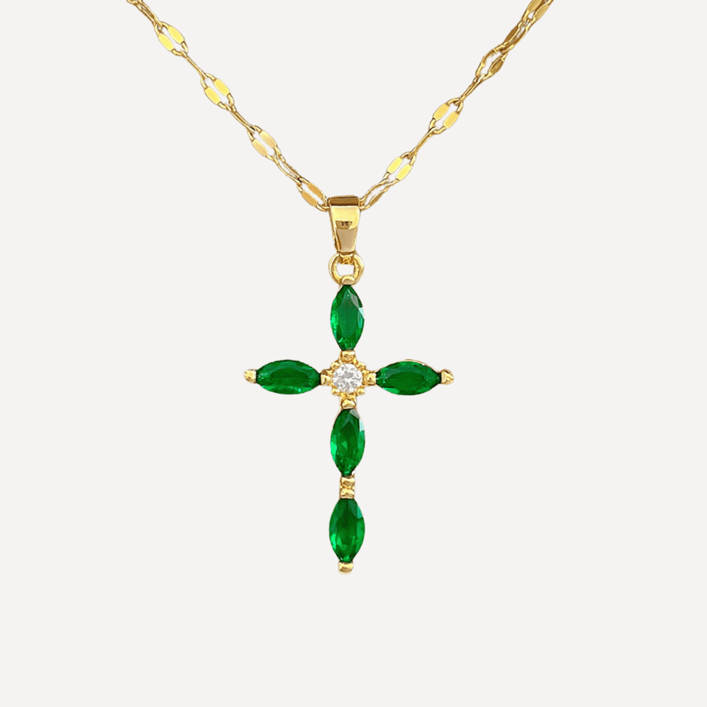 Collier croix Éclat en acier inoxydable 