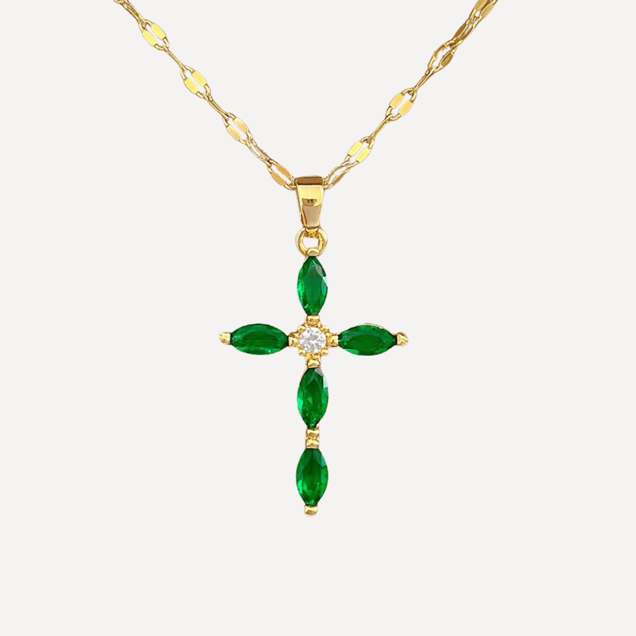 Collier croix Éclat en acier inoxydable 