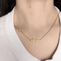 Collar cruz Emmanuel – acero inoxidabel - Bijoux Cruz