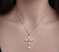Collar cruz Esther - acero inoxidabel - Bijoux Cruz