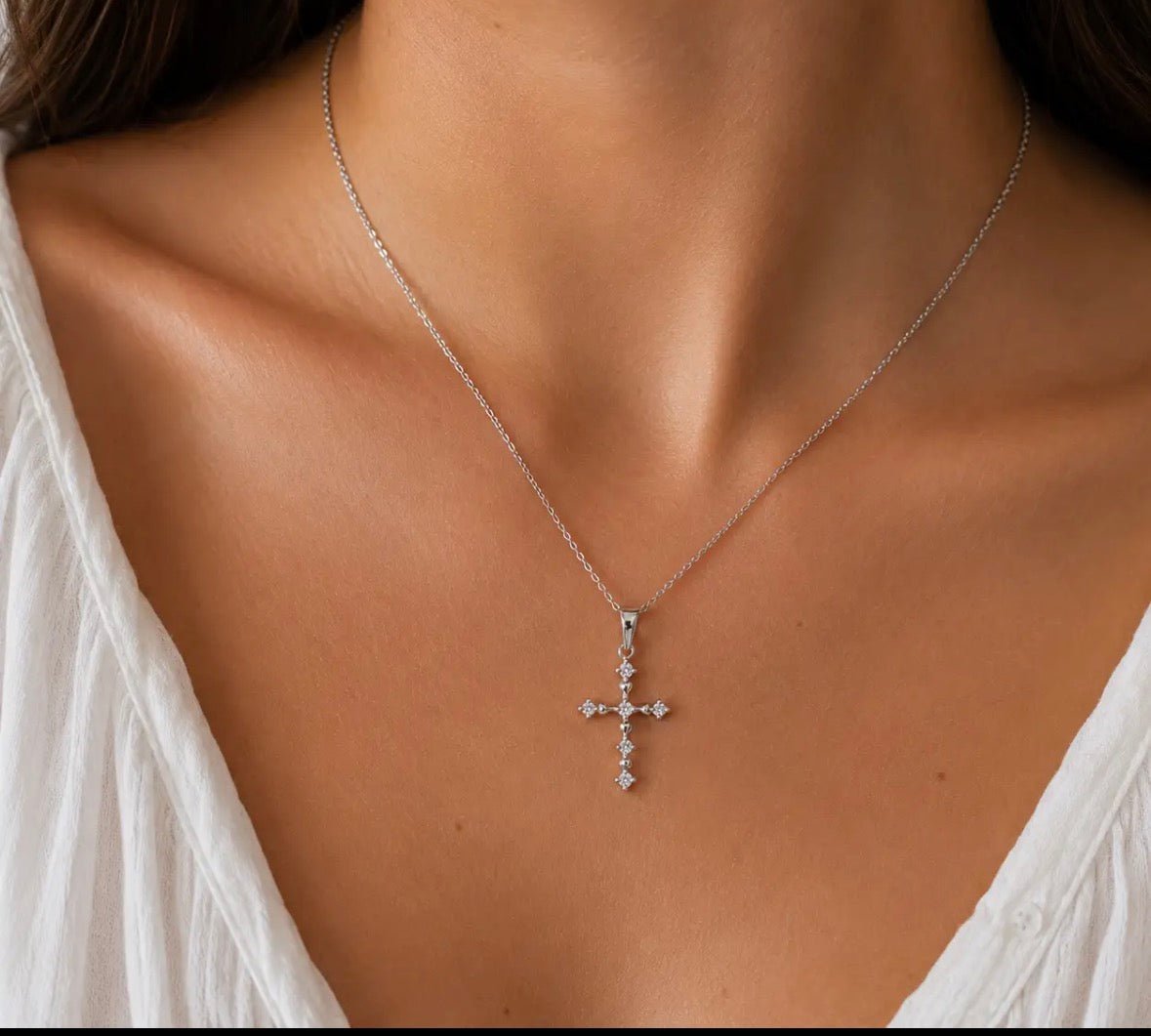 Collier Croix fine Argent - Bijoux Croix