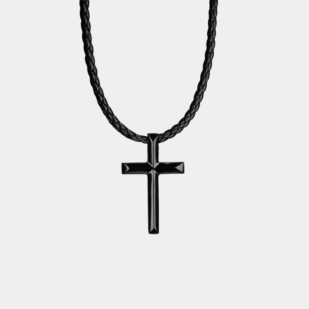 Collier croix Homme - Acier inoxydable - Bijoux Croix