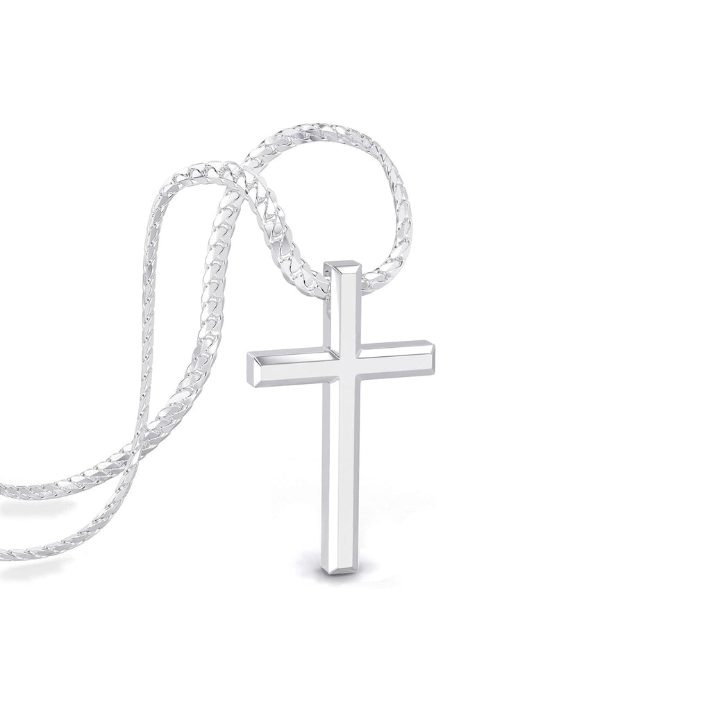 Collier croix Homme - Acier inoxydable - Bijoux Croix