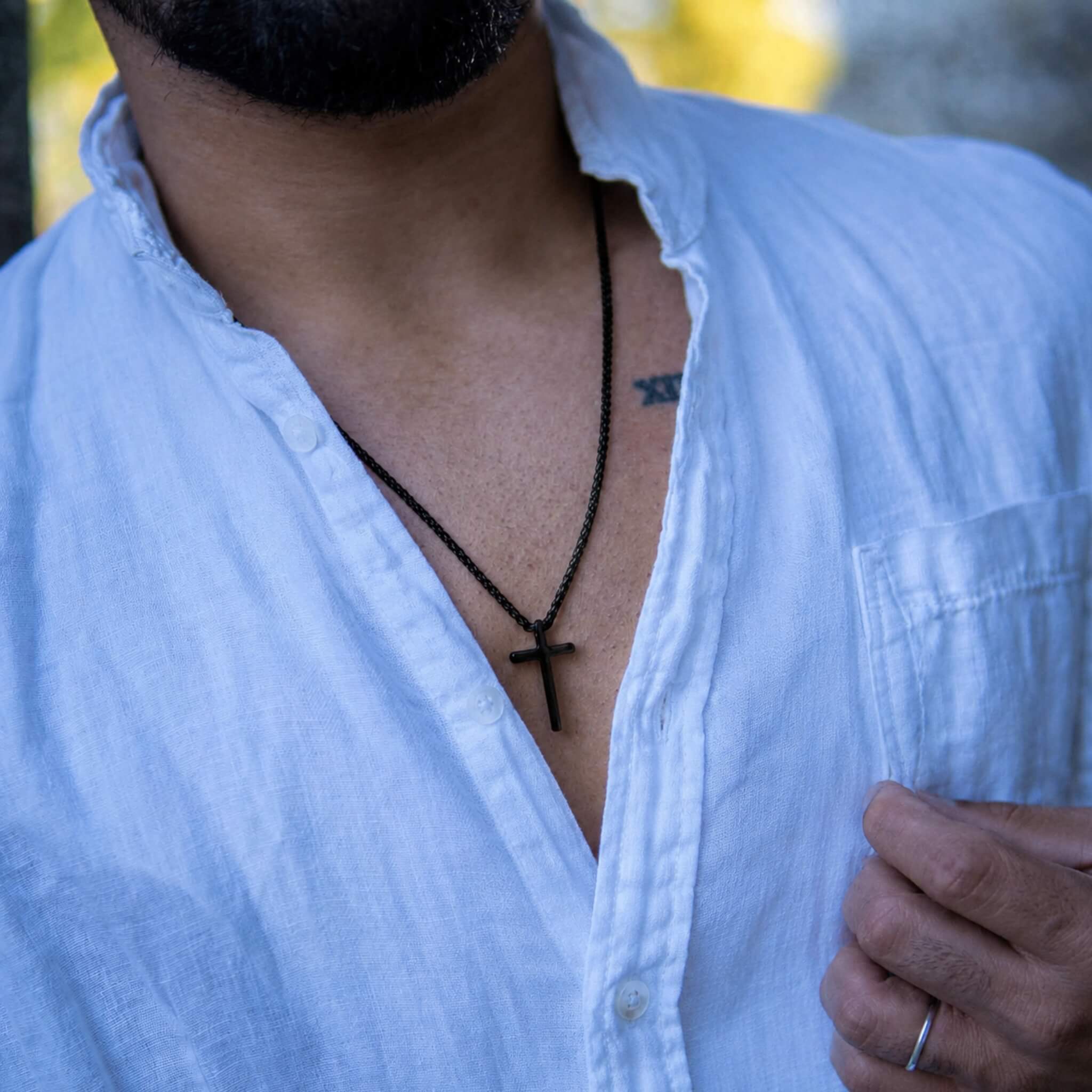 Collier croix Pilier de Foi