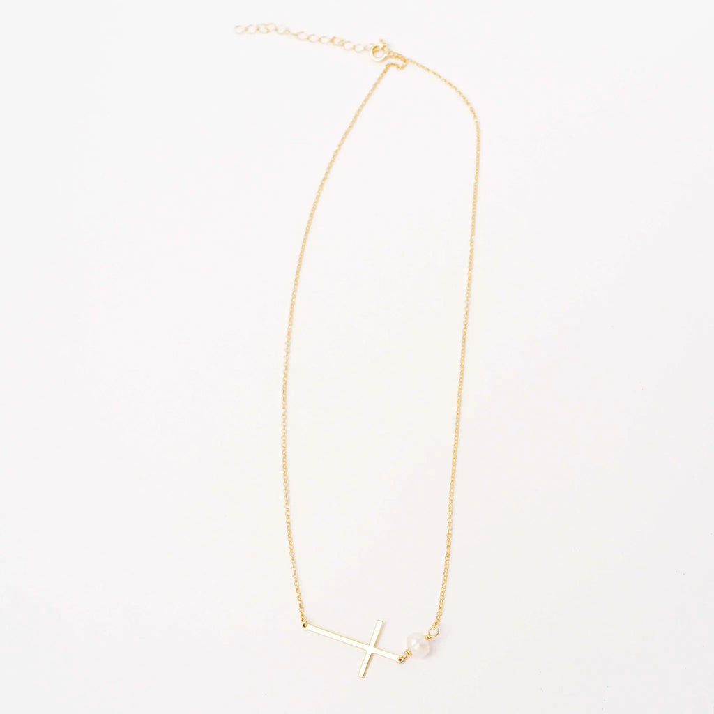 Collier Croix Horizontale Abigaïl vue ensemble