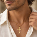 Collier Croix Jésus - Acier en acier inoxydable - Vue principale