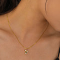 Collier Croix Joseph Multicolore - Argent 925 Plaqué Or - Bijoux Croix
