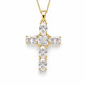 Collier Croix Lumière Divine - Acier Inoxydable Plaqué Or - Bijoux Croix